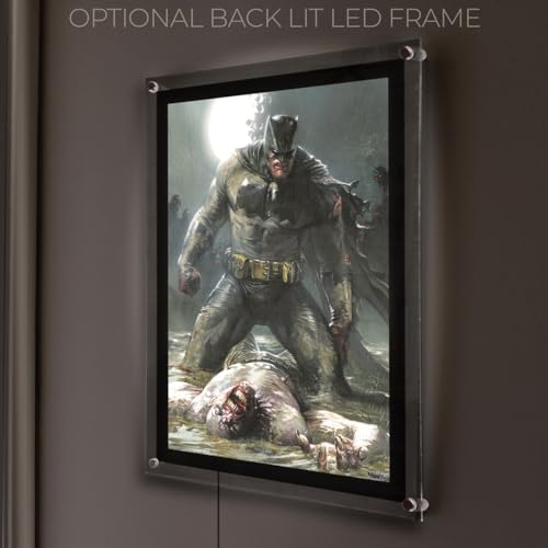 MIGHTYPRINT DC Comics – Batman – Batman – Joker Moonlight - Durable 17” x 24 Wall Art – NOT Made of Paper – Officially Licensed Collectible