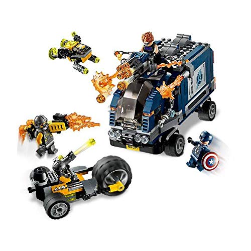 LEGO Marvel Avengers Truck Take-Down 76143 Captain America and Hawkeye Superhero Action, Cool Minifigures and Vehicles (477 Pieces)