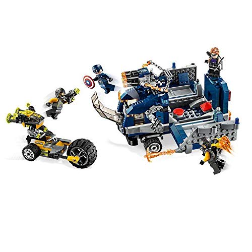 LEGO Marvel Avengers Truck Take-Down 76143 Captain America and Hawkeye Superhero Action, Cool Minifigures and Vehicles (477 Pieces)