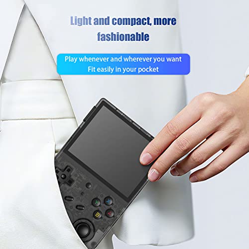 RG353V Retro Handheld Game with Dual OS Android 11 and Linux,RG353V with 64G TF Card Pre-Installed 4452 Games Supports 5G WiFi 4.2 Bluetooth Online Fighting,Streaming and HDMI