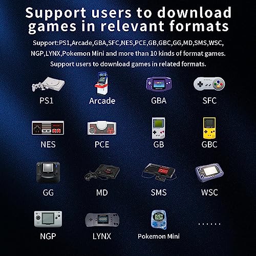 RG Nano Retro Handheld Game Console , Aluminum Alloy CNC Support Clock , Music Player Function 1.54 Inch IPS Screen 64G TF Card 5405 Game (Anbernic Rg Nano Red)