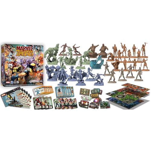 CMON Marvel Zombies - A Zombicide Game: X-Men Resistance - Unleash The X-Men Superheroes to Halt The Zombie Apocalypse! Cooperative Strategy Game, Ages 14+, 1-6 Players, 60 Minute Playtime, Made
