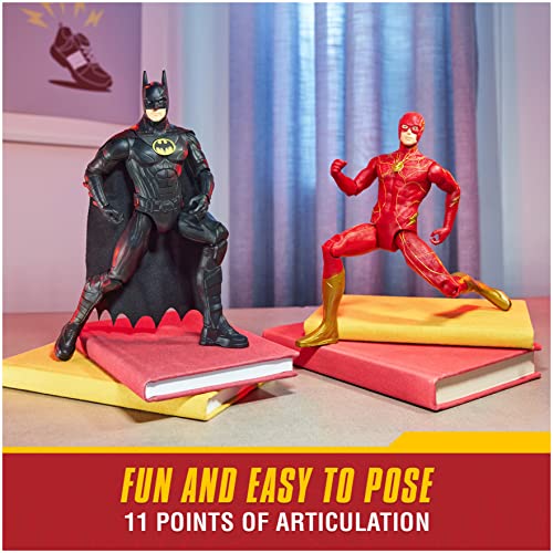 DC Comics, The Flash Action Figure, 12-inch The Flash Movie Collectible, Kids Toys for Boys and Girls Ages 3 and up