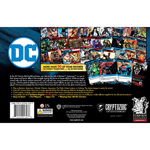 DC Deck-Building Game - Play as Members of DC's Justice League - Unique Abilities for Each Super Hero - Standalone, Compatible with Full DC Deck-Building Game Series