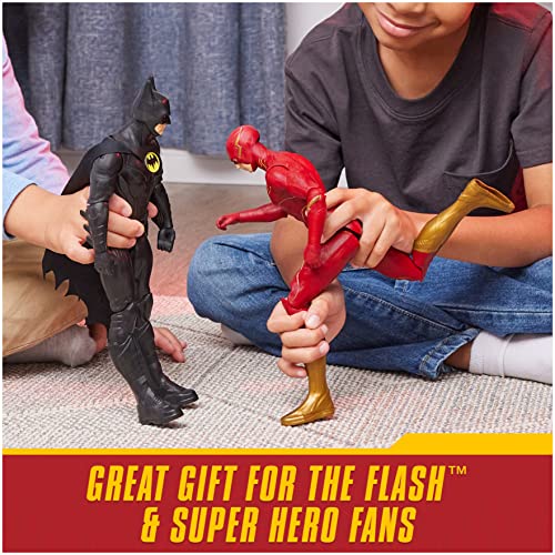 DC Comics, The Flash Action Figure, 12-inch The Flash Movie Collectible, Kids Toys for Boys and Girls Ages 3 and up