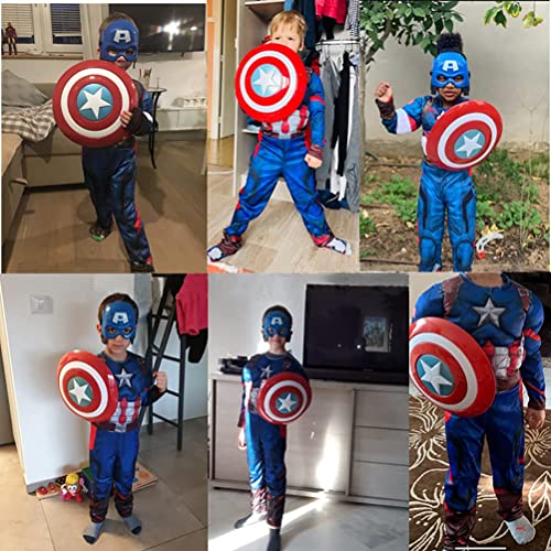 12.6 inch Captain Shield Children's Costume Props Halloween Cosplay Children's Party Birthday Gift