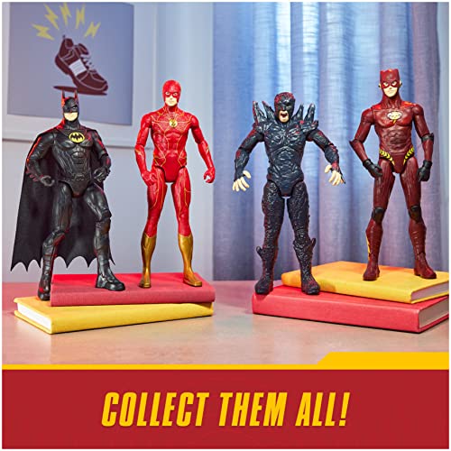 DC Comics, The Flash Action Figure, 12-inch The Flash Movie Collectible, Kids Toys for Boys and Girls Ages 3 and up