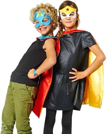 Superhero Capes and Mask for Kids Double-edged Superhero Costumes for Boys Superhero Toys for Kids Superhero Cape Christmas Boy Gifts