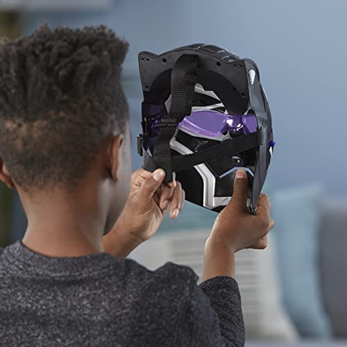 Marvel Black Panther Studios Legacy Collection Black Panther Vibranium Power FX Mask Roleplay Toy, Toys for Kids Ages 5 and Up