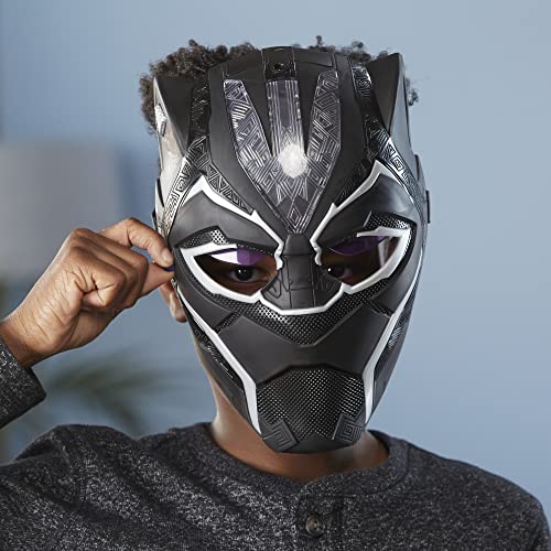 Marvel Black Panther Studios Legacy Collection Black Panther Vibranium Power FX Mask Roleplay Toy, Toys for Kids Ages 5 and Up