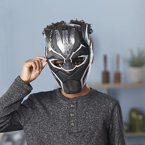 Marvel Black Panther Studios Legacy Collection Black Panther Vibranium Power FX Mask Roleplay Toy, Toys for Kids Ages 5 and Up