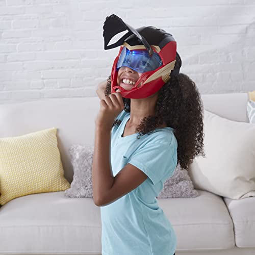 Marvel Studios' Black Panther Wakanda Forever Ironheart Flip FX Mask with LED Light Up Feature, Roleplay Toy for Kids Ages 5 and Up