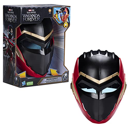 Marvel Studios' Black Panther Wakanda Forever Ironheart Flip FX Mask with LED Light Up Feature, Roleplay Toy for Kids Ages 5 and Up
