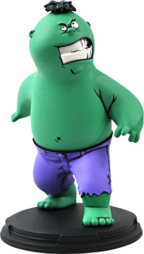 Marvel Animated Hulk Statue - 6 inches, Multicolor