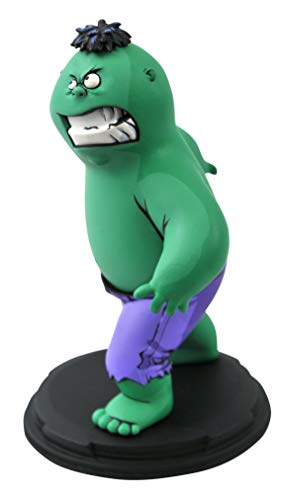 Marvel Animated Hulk Statue - 6 inches, Multicolor