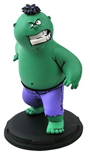 Marvel Animated Hulk Statue - 6 inches, Multicolor