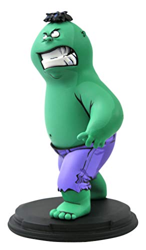 Marvel Animated Hulk Statue - 6 inches, Multicolor