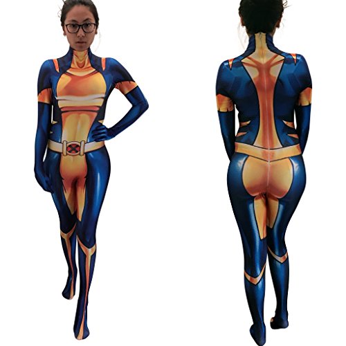 Cosplay Life Superhero Bodysuit Cosplay Costume - Superhero Halloween Outfit - Bodysuit Zentaisuit Jumpsuit For Unisex Adult (S)