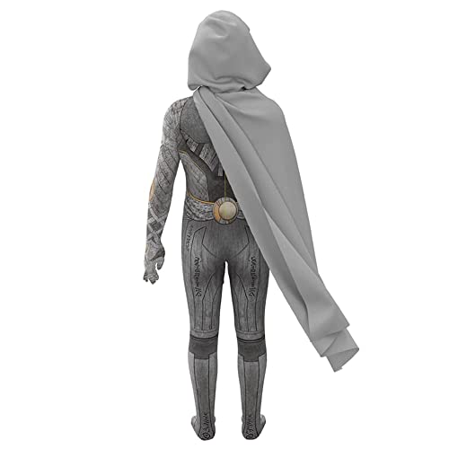 Maturead Kids Knight Costume 2023 Halloween Party Cosplay Outfits Jumpsuit Hooded Cloak for Boys