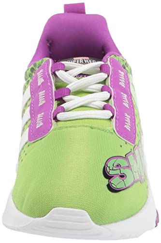 adidas Kids Racer TR21 Running Shoe, Semi Solar Green/White/Shock Purple (Superhero), 6 US Unisex Toddler