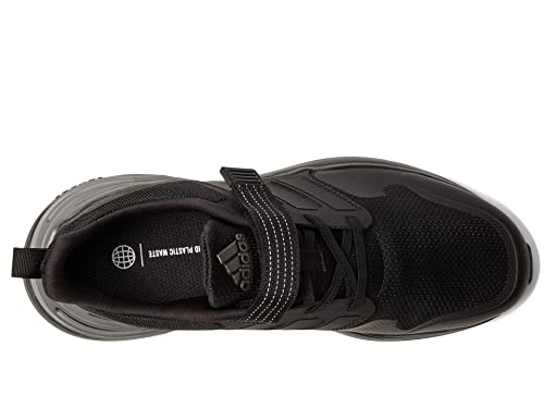 adidas RapidaSport Running Shoe, Black/Black/Black (Elastic), 10.5 US Unisex Little Kid