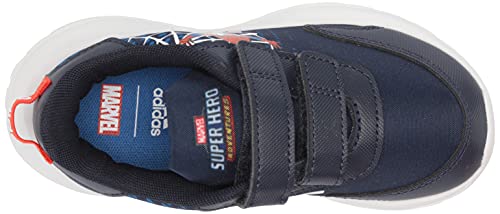 adidas Kids Tensaur Running Shoe, Ink/White/Blue, 4 US Unisex Toddler