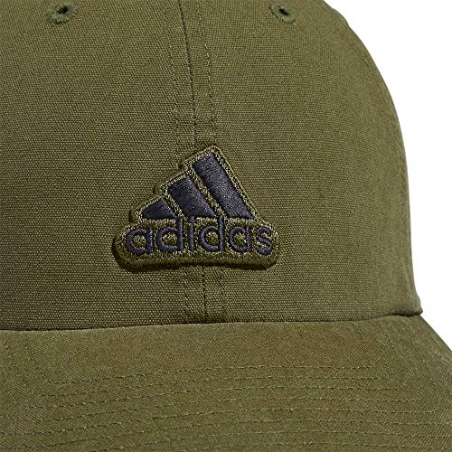 adidas Men's Ultimate 2.0 Relaxed Adjustable Cotton Cap, Focus Olive Green/Black, One Size
