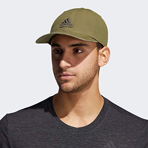 adidas Men's Ultimate 2.0 Relaxed Adjustable Cotton Cap, Focus Olive Green/Black, One Size