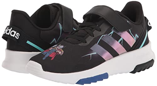 adidas Kids Racer TR 2.0 Running Shoe, Black/Grey/Blue, 6 US Unisex Toddler