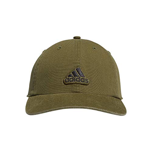 adidas Men's Ultimate 2.0 Relaxed Adjustable Cotton Cap, Focus Olive Green/Black, One Size