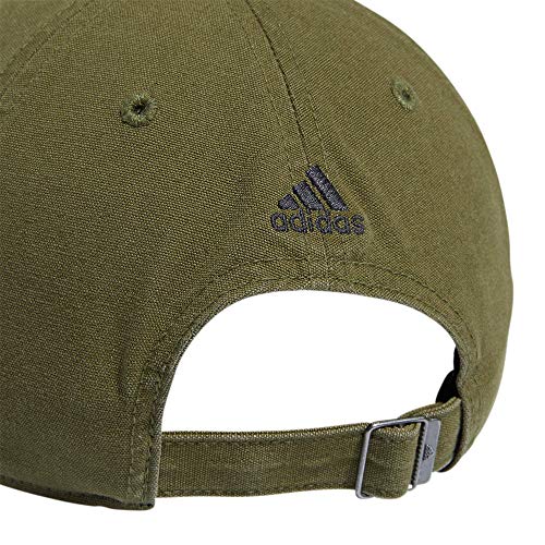 adidas Men's Ultimate 2.0 Relaxed Adjustable Cotton Cap, Focus Olive Green/Black, One Size