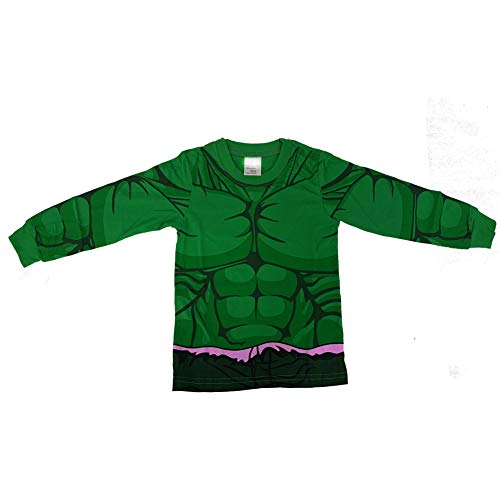 N‘aix Little Boys Super hero Pajama Sets Cotton Sleepwear 2-7T (Hulk-Y4, 5T)