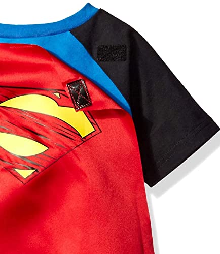Justice League Superman Little Boys Cosplay T-Shirt and Cape 6