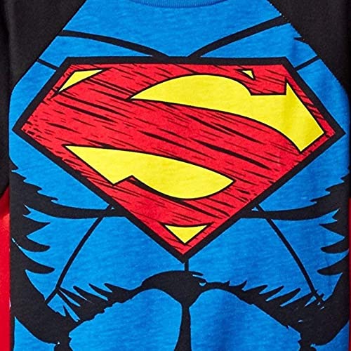 Justice League Superman Little Boys Cosplay T-Shirt and Cape 6
