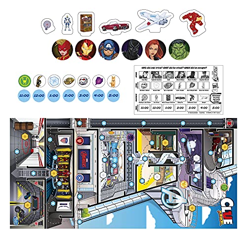 Hasbro Gaming Clue Junior: Marvel Avengers Edition Board Game for Kids Ages 5+, Loki's Big Trick, Classic Mystery for 2-6 Players (Amazon Exclusive)
