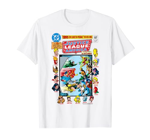 DC Comics Justice League Crisis On Earth Comic Cover T-Shirt