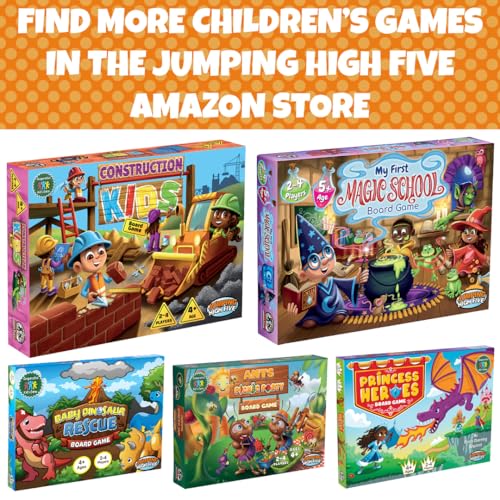 New! JH5 Super Kids! an Exciting Cooperative Superhero Board Game for Kids Ages 5+ Race Around Town to Catch The Villain and Learn New Skills Through Hands-On Play