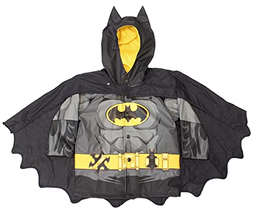 Western Chief Kids D.C. Comics Character lined Rain Jacket, Batman Everlasting, 4T