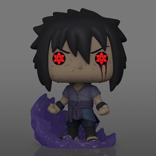 Funko Pop! Animation: Naruto Shippuden - Sasuke Uchiha Half Susano (Amaterasu) Special Edition Multicolor Glow Exclusive #1436 - Glows in The Dark