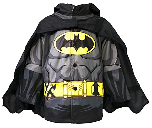 Western Chief Kids D.C. Comics Character lined Rain Jacket, Batman Everlasting, 4T