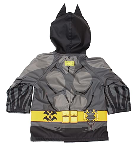Western Chief Kids D.C. Comics Character lined Rain Jacket, Batman Everlasting, 4T