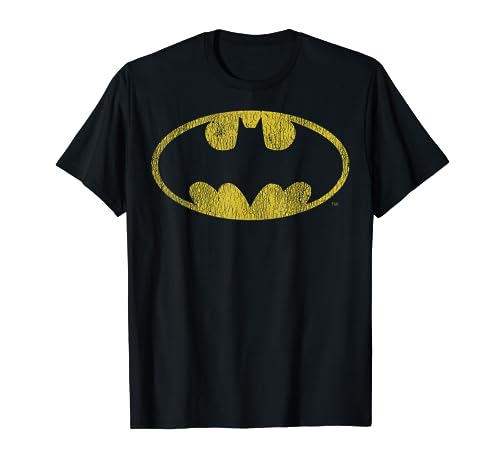 Batman Distressed Logo Short Sleeve Tee - DC Comics
