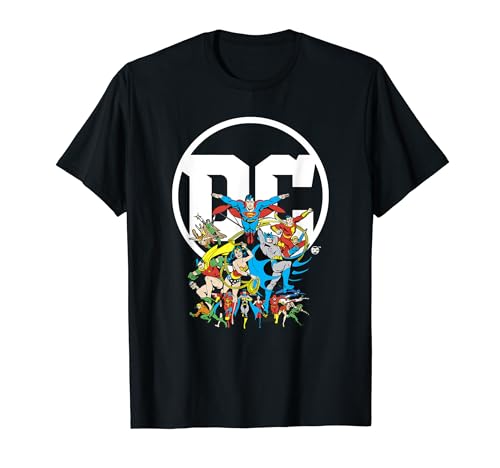 DC Comics Character Group Logo Poster T-Shirt