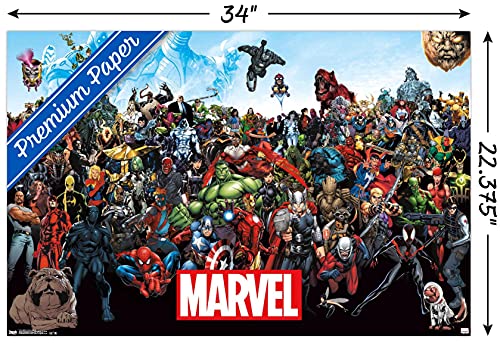 Trends International Marvel-the Lineup 15 Premium Wall Poster, 22.375" x 34"