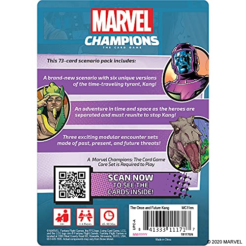 Marvel Champions The Card Game The Once and Future Kang SCENARIO PACK - Cooperative Superhero Strategy Game for Kids and Adults, Ages 14+, 1-4 Players, 45-90 Min Playtime, Made by Fantasy Flight Games