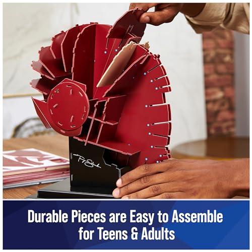 4D Build, Marvel Iron Man 3D Puzzle Model Kit with Stand 96 Pcs, Iron Man Helmet Desk Décor, Building Toys, 3D Puzzles for Adults & Teens 12+