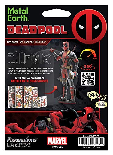 Fascinations Metal Earth Marvel Deadpool 3D Construction Kit