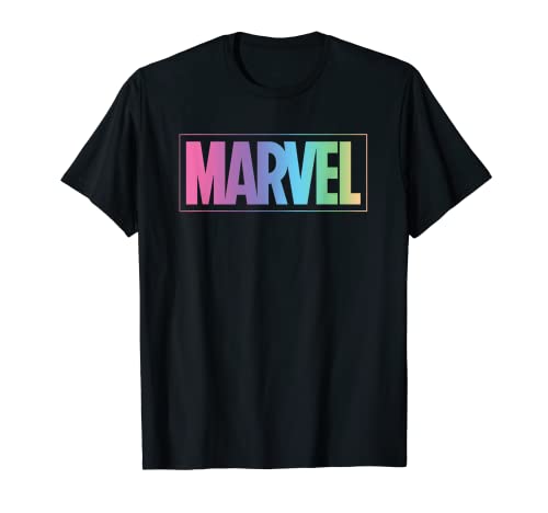 Rainbow Marvel Logo Superhero Tee
