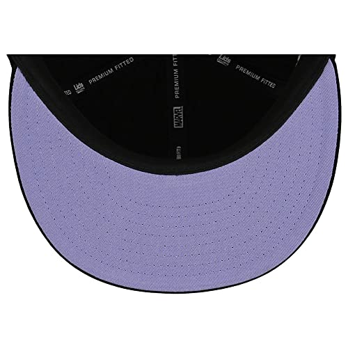 Marvel Black Panther Metal Logo Fitted Flat Bill Cap