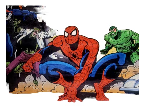 Marvel Spider-Man and Villains Legends Fleece Softest Comfy Throw Blanket for Adults & Kids| Measures 60 x 50 Inches